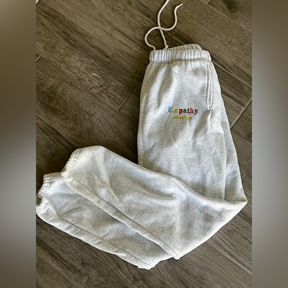 Mayfair “ empathy” Gray Sweatpants